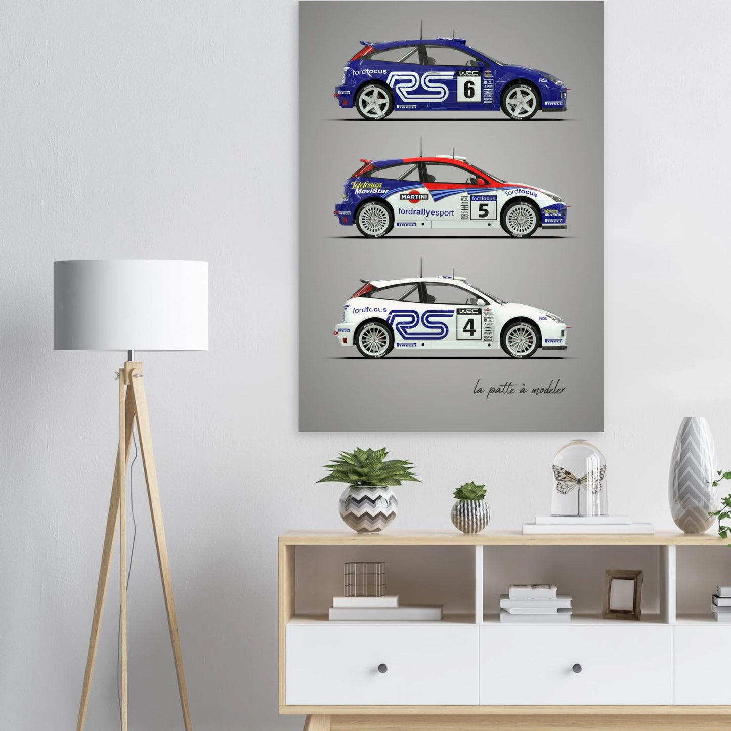 Modern Rally Car Poster - Championship Motorsport Art Print