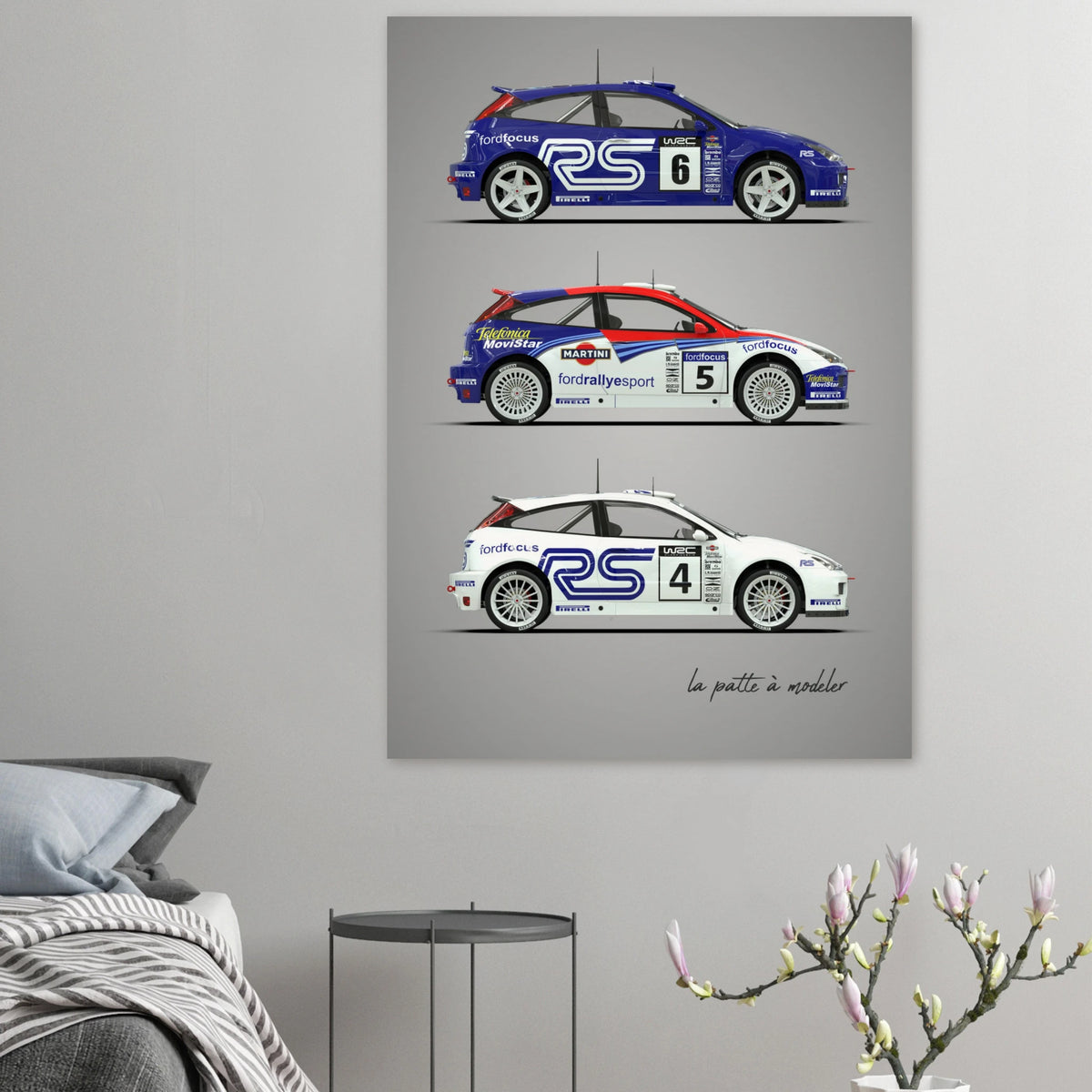 Modern Rally Car Poster - Championship Motorsport Art Print