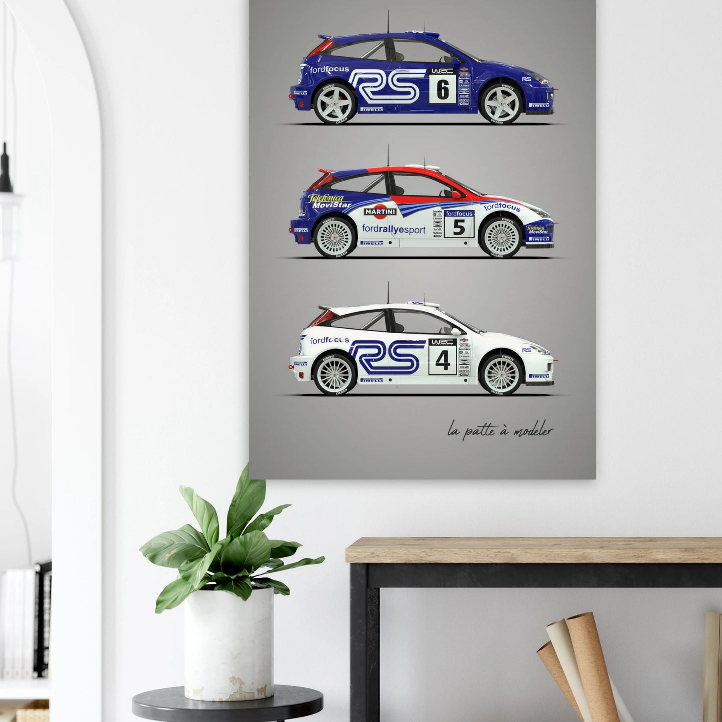Modern Rally Car Poster - Championship Motorsport Art Print