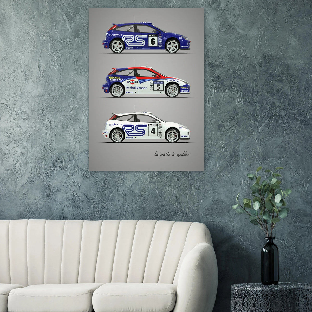 Modern Rally Car Poster - Championship Motorsport Art Print
