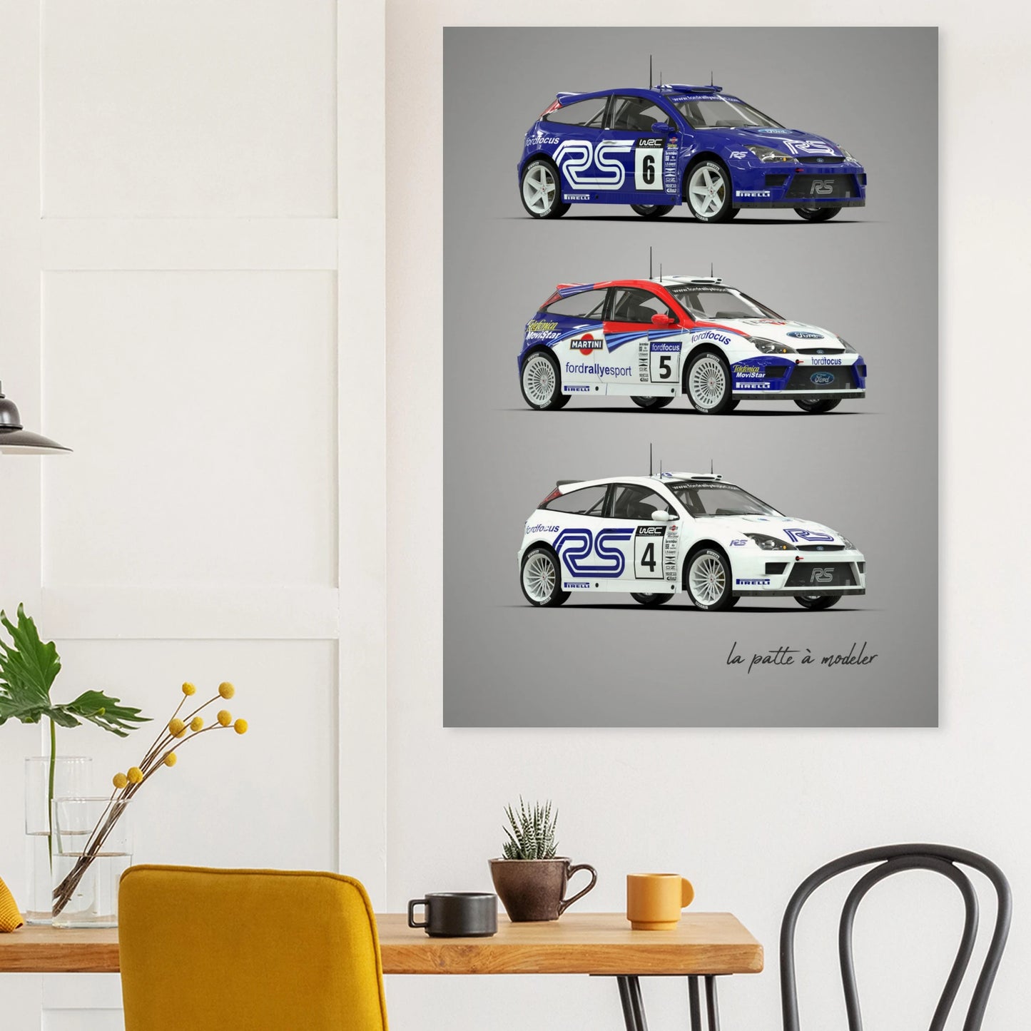 Rally Car Poster - Modern Championship Art Print