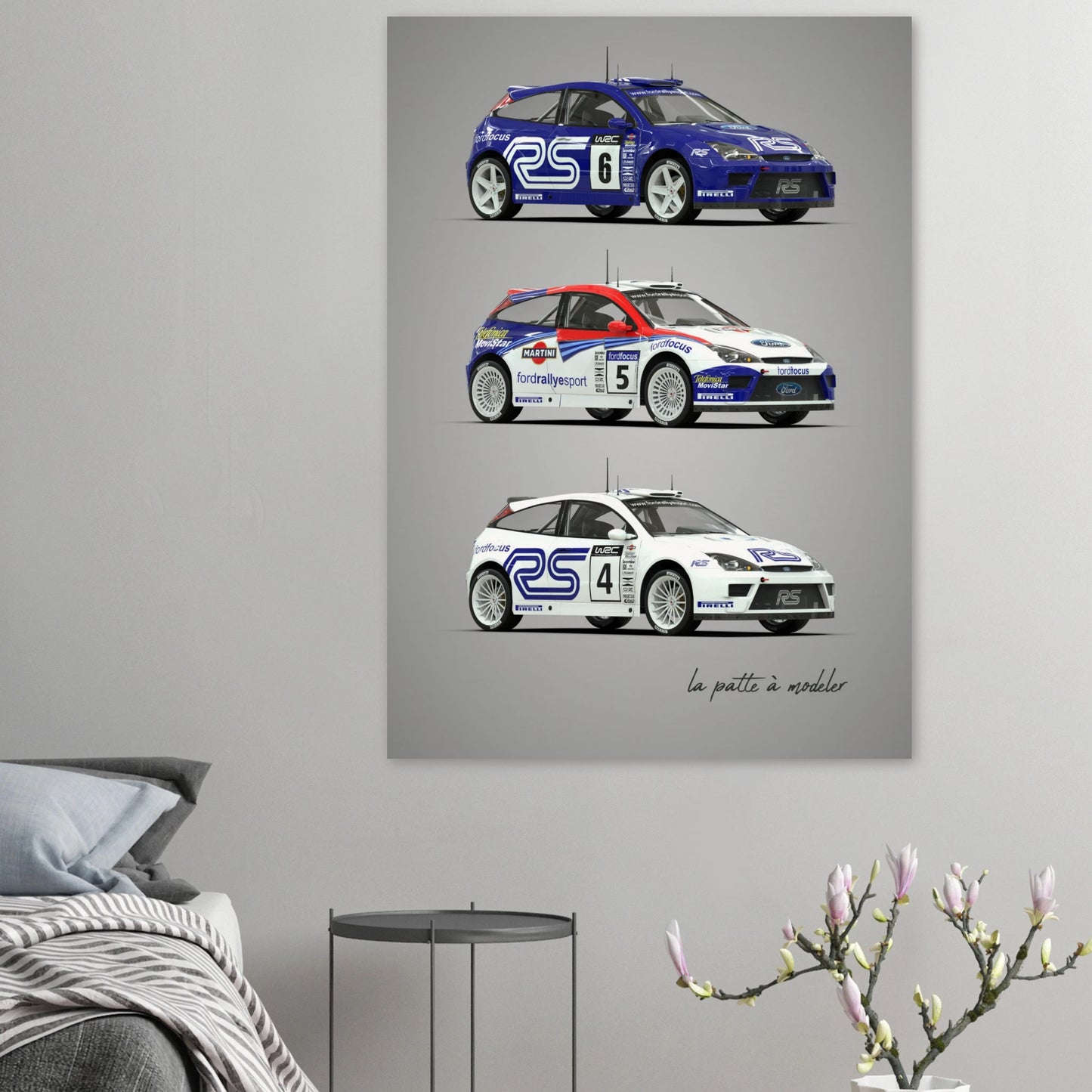 Rally Car Poster - Modern Championship Art Print