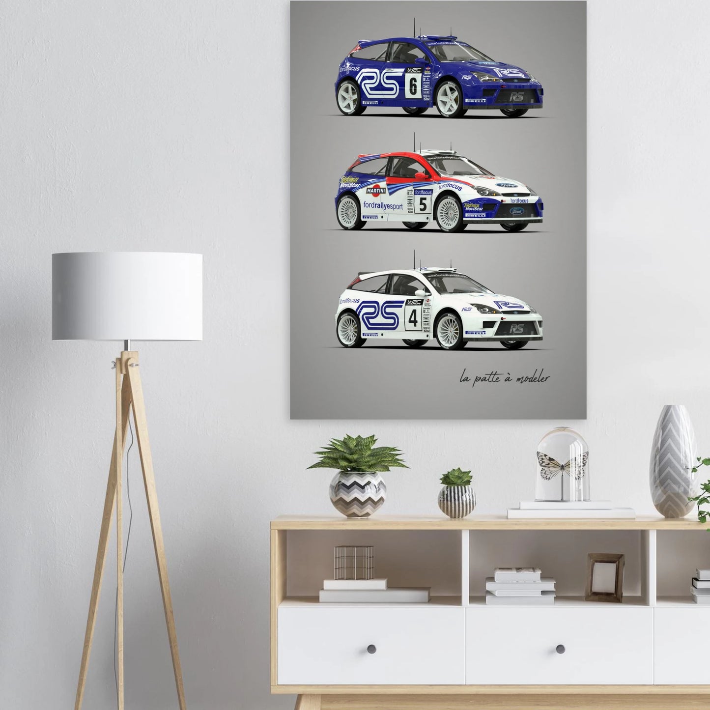 Rally Car Poster - Modern Championship Art Print
