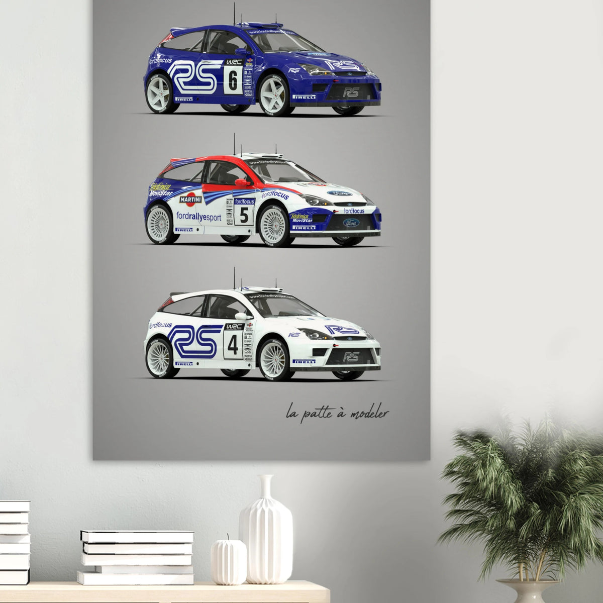 Rally Car Poster - Modern Championship Art Print