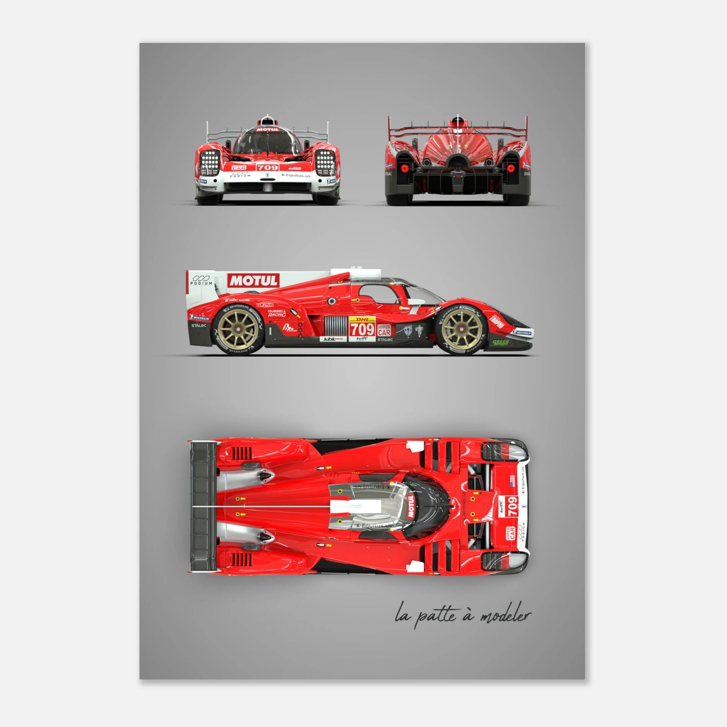 American Racing Legend Aluminum Print - Classic Can-Am Art