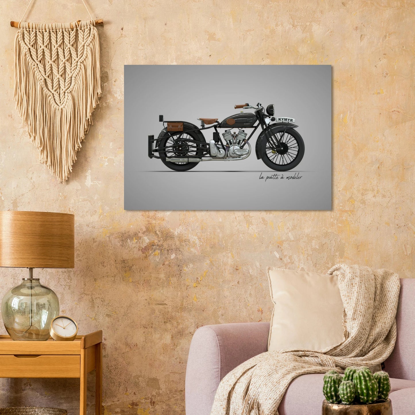 American Motorcycle Aluminum Print - Freedom Icon Art