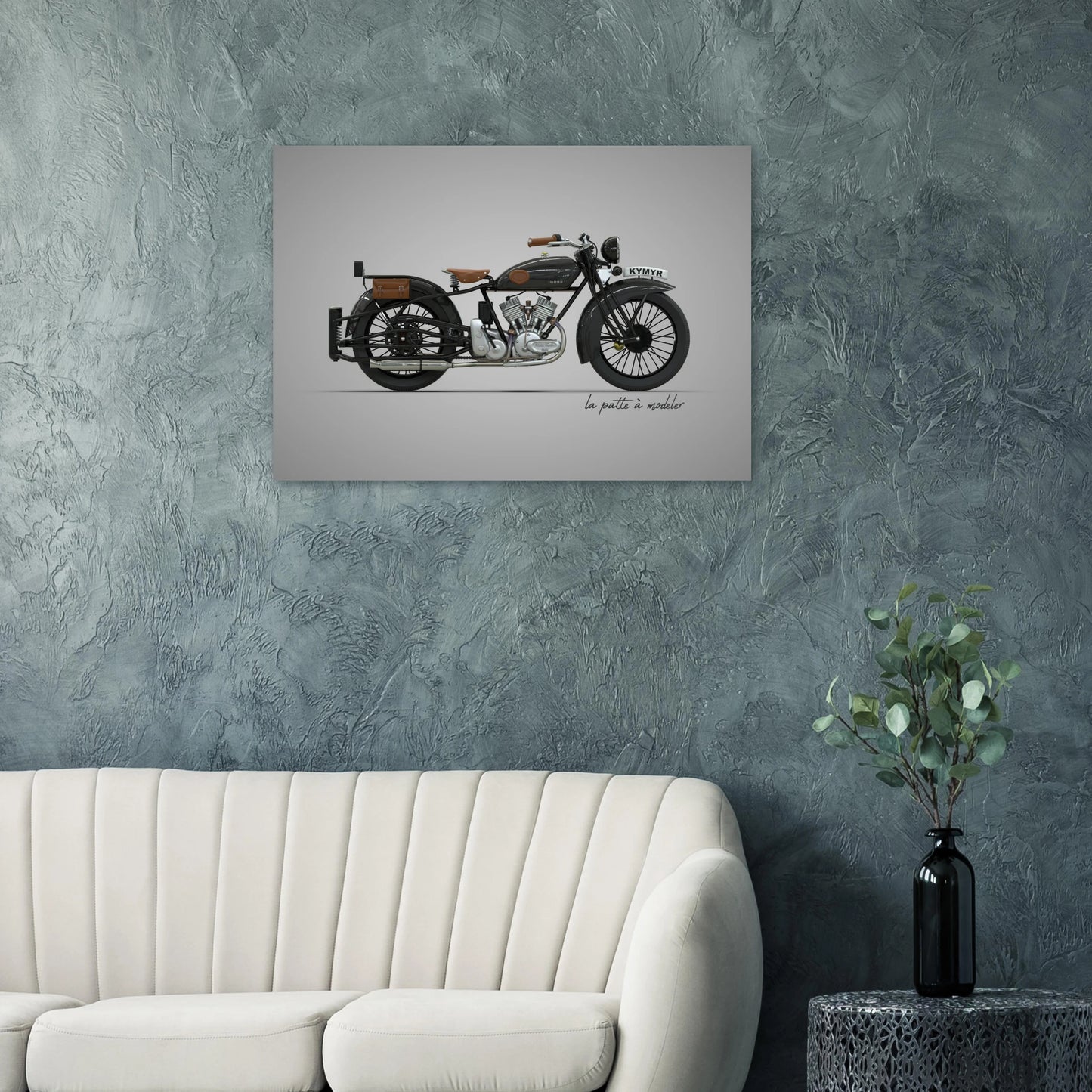 American Motorcycle Aluminum Print - Freedom Icon Art