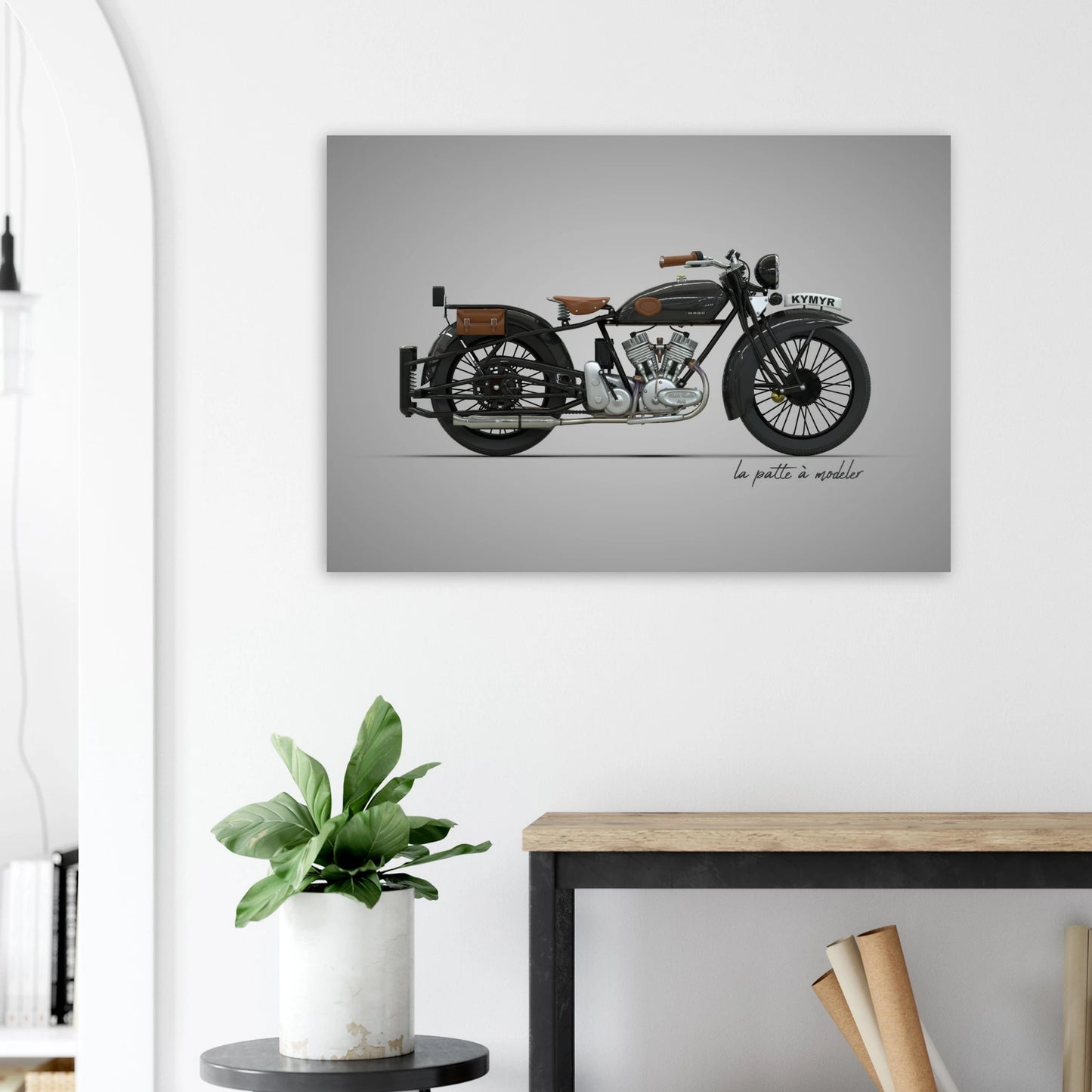 American Motorcycle Aluminum Print - Freedom Icon Art