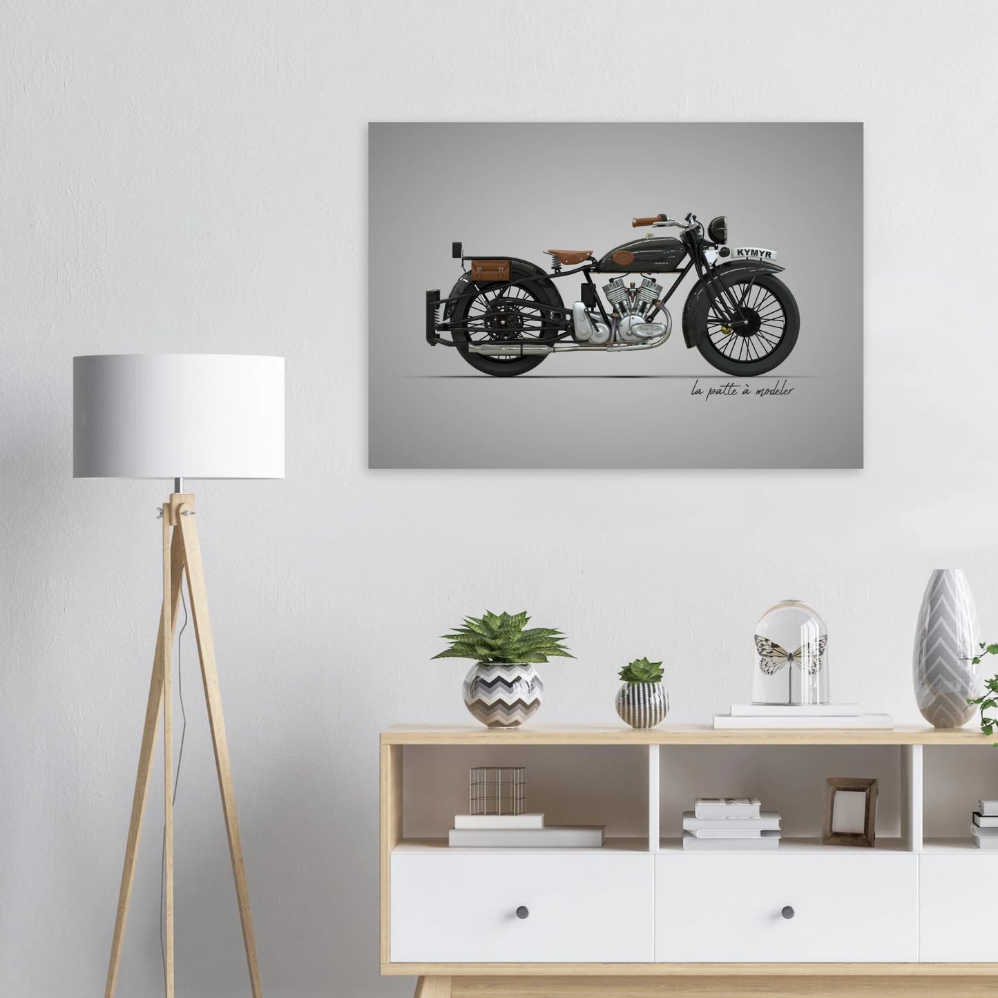 American Motorcycle Aluminum Print - Freedom Icon Art