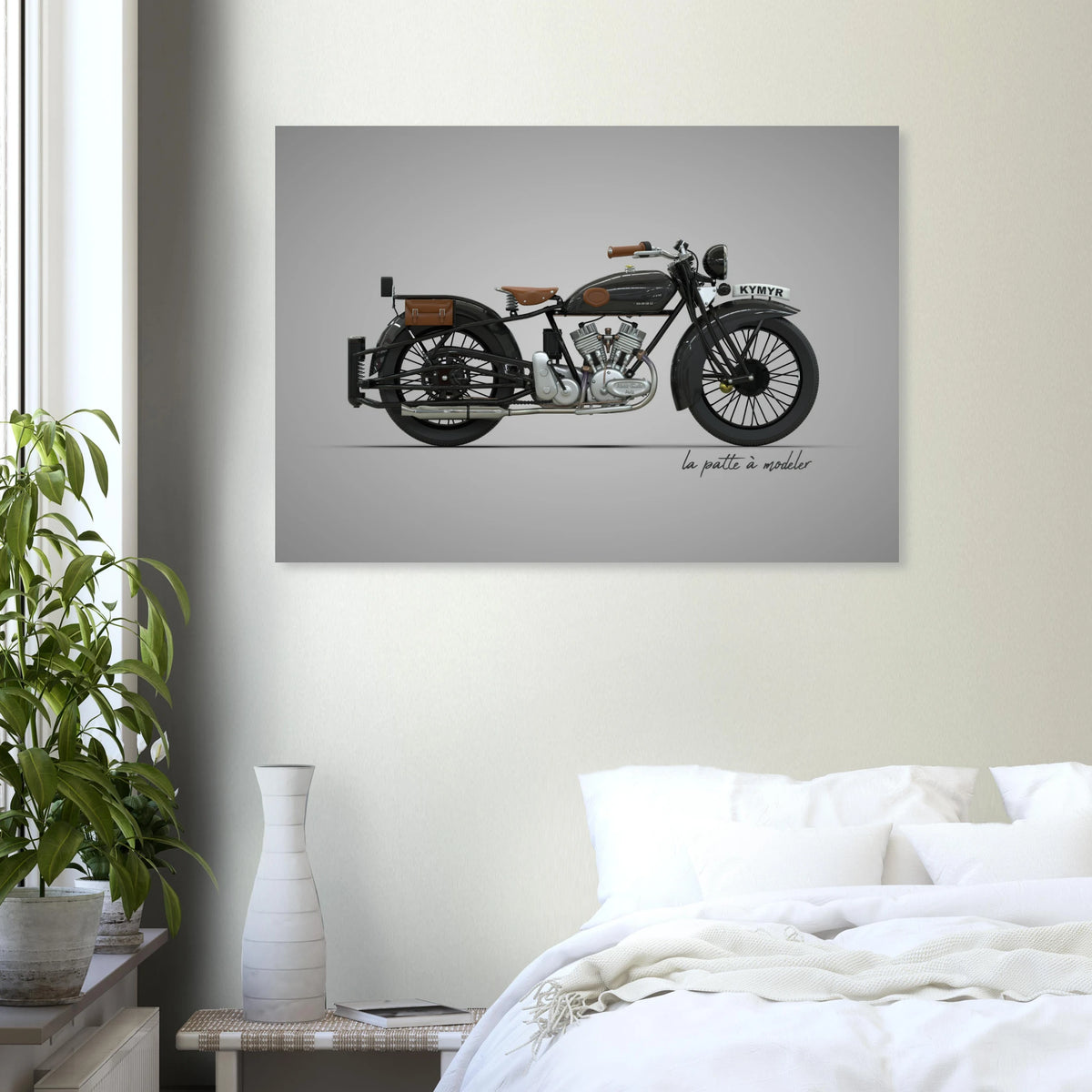 American Motorcycle Aluminum Print - Freedom Icon Art