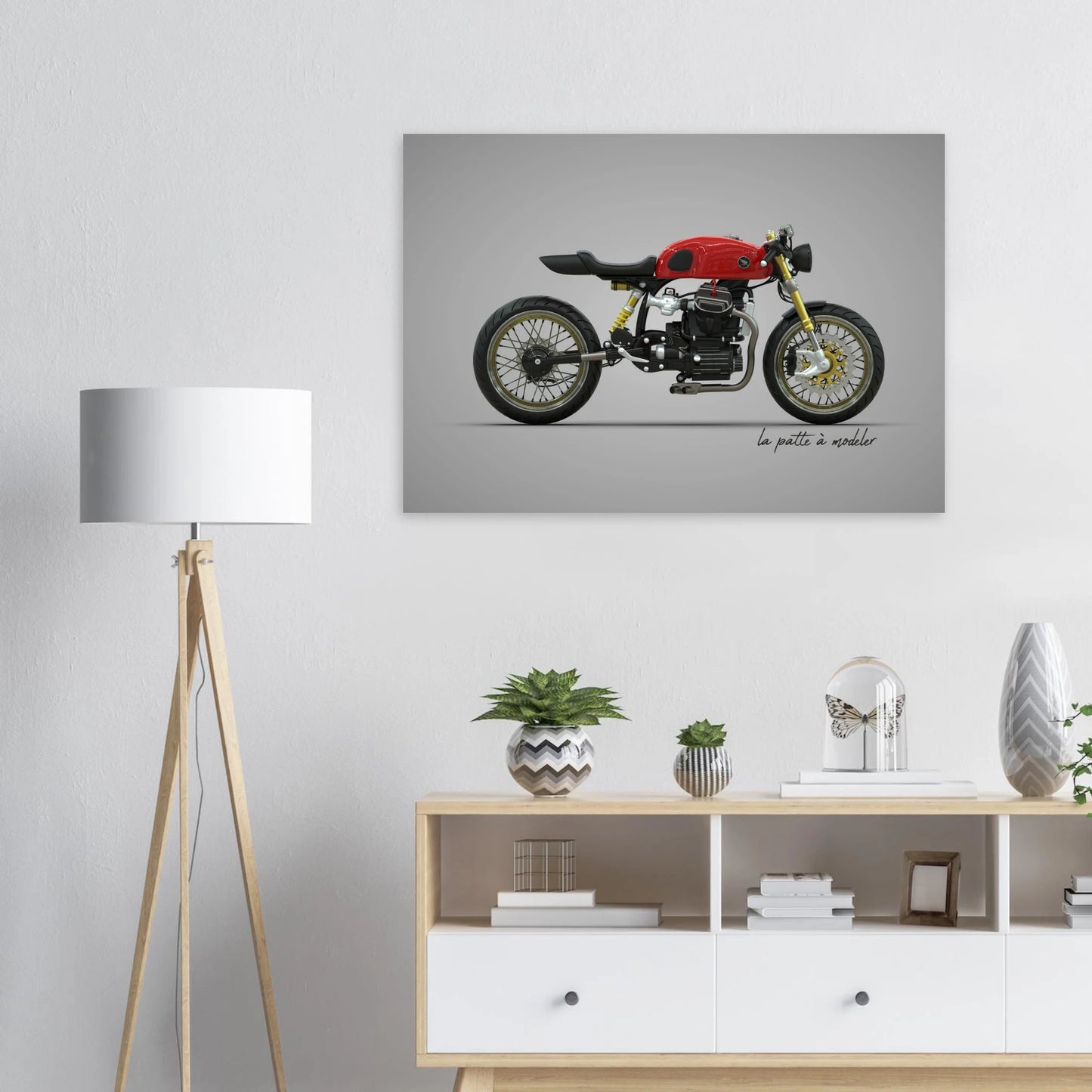 Japanese Motorcycle Aluminum Print - Classic Bike Art