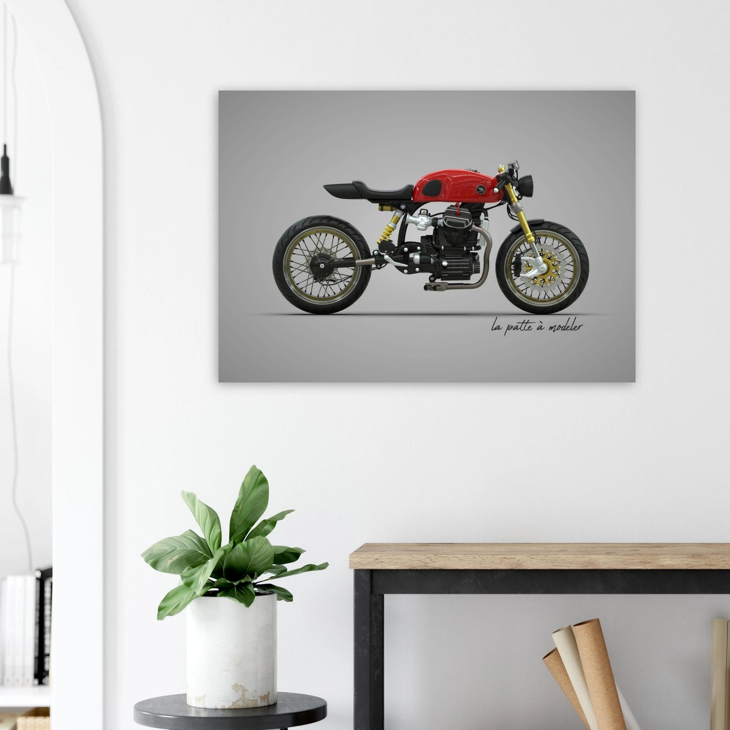 Japanese Motorcycle Aluminum Print - Classic Bike Art