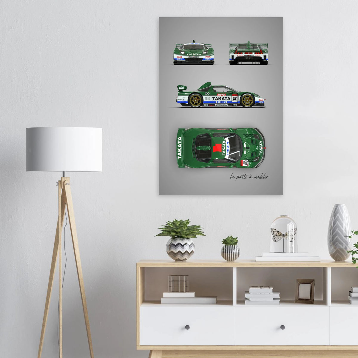 Japanese Supercar Aluminum Print - JDM Performance Art