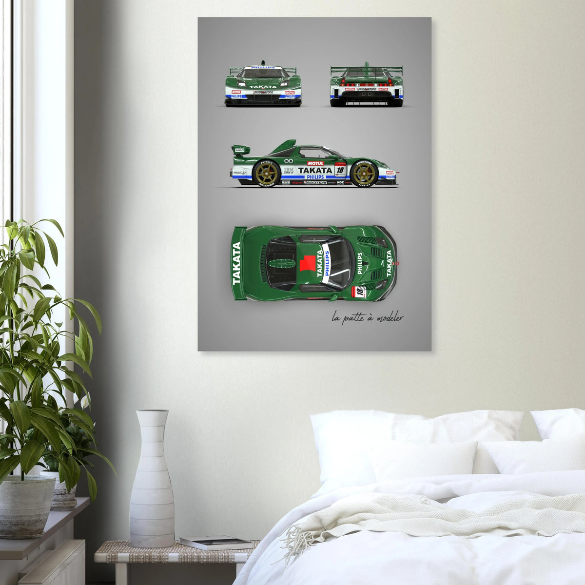 Japanese Supercar Aluminum Print - JDM Performance Art