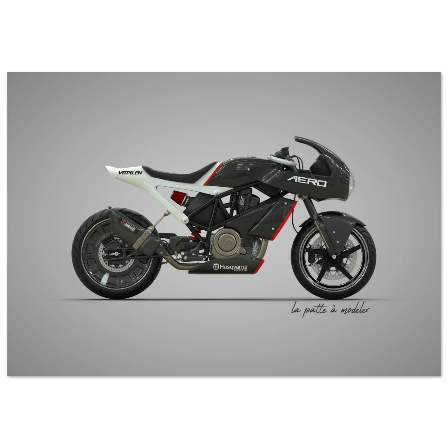 Swedish Motorcycle Aluminum Print - Off-Road Legend Art