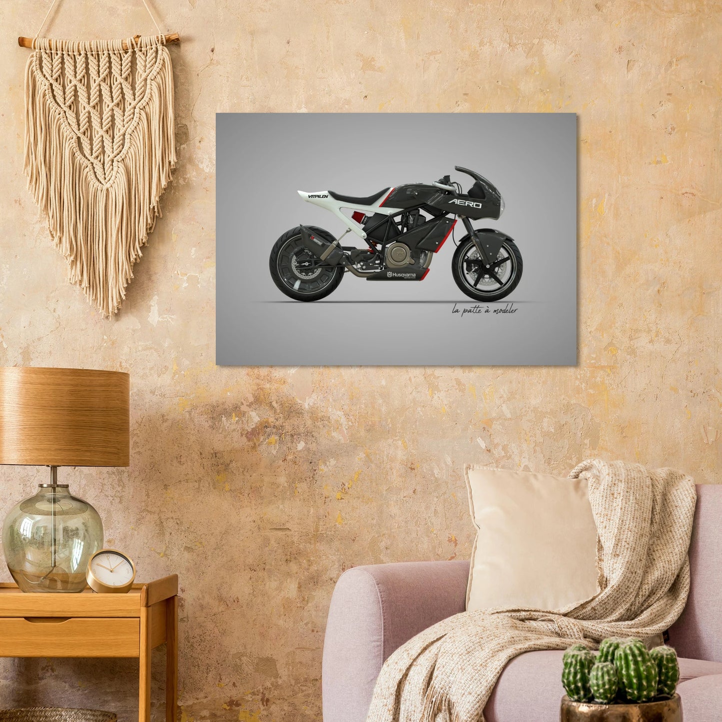 Swedish Motorcycle Aluminum Print - Off-Road Legend Art