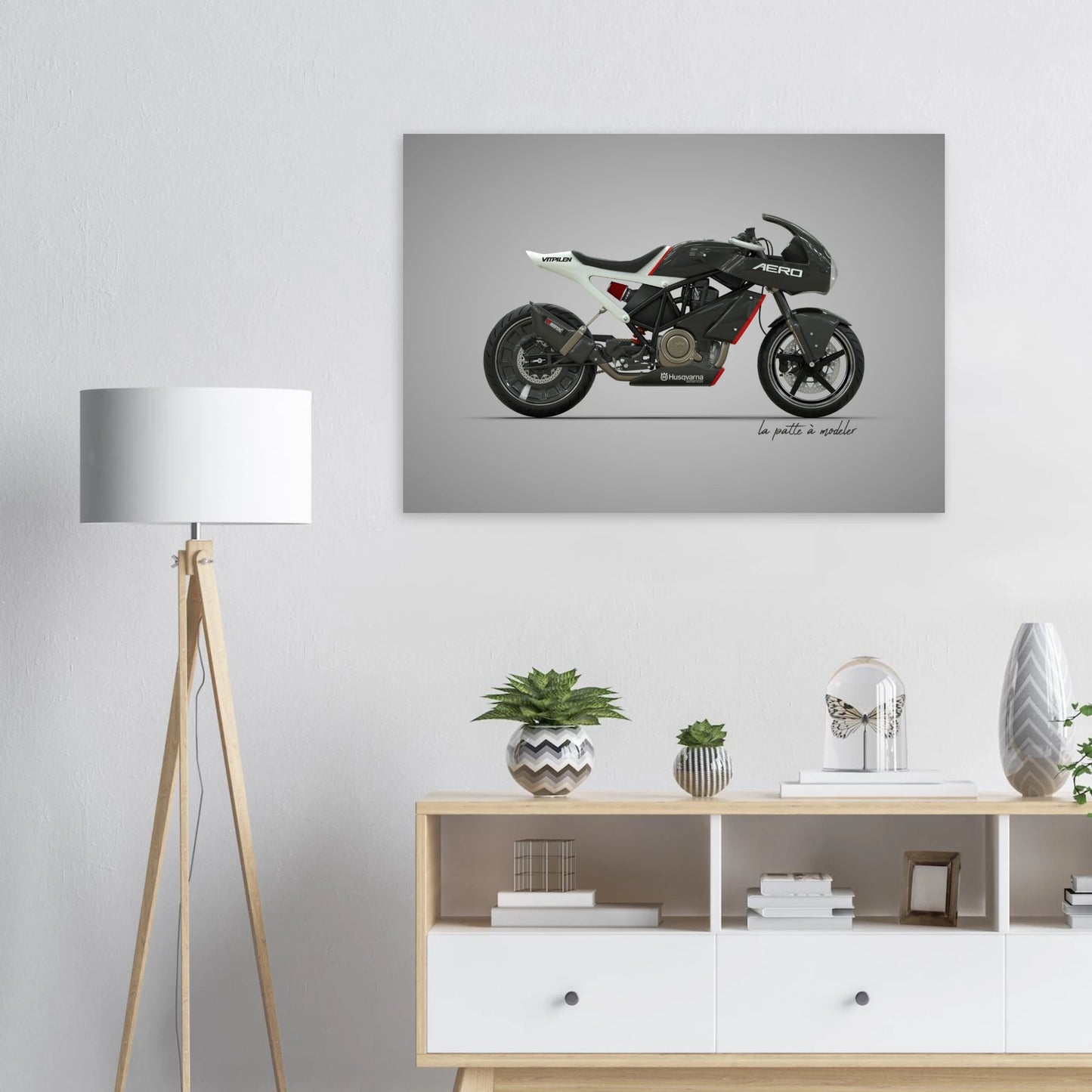 Swedish Motorcycle Aluminum Print - Off-Road Legend Art