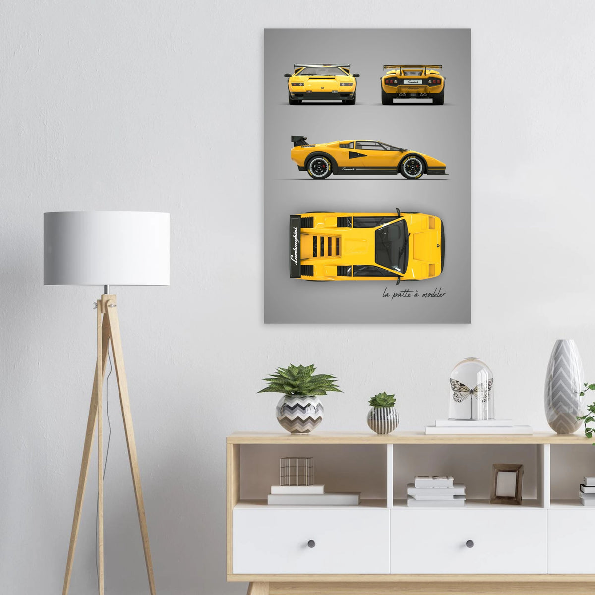 Italian Supercar Aluminum Print - Classic Performance Icon Art