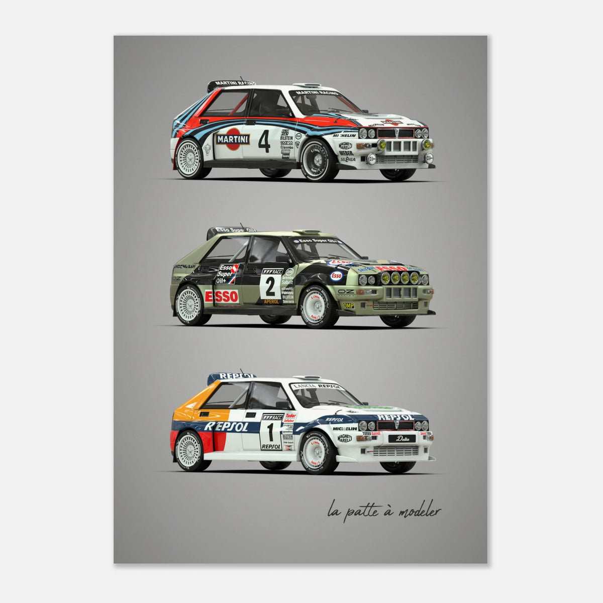 Italian Rally Car Poster - Group A Heritage Art Print