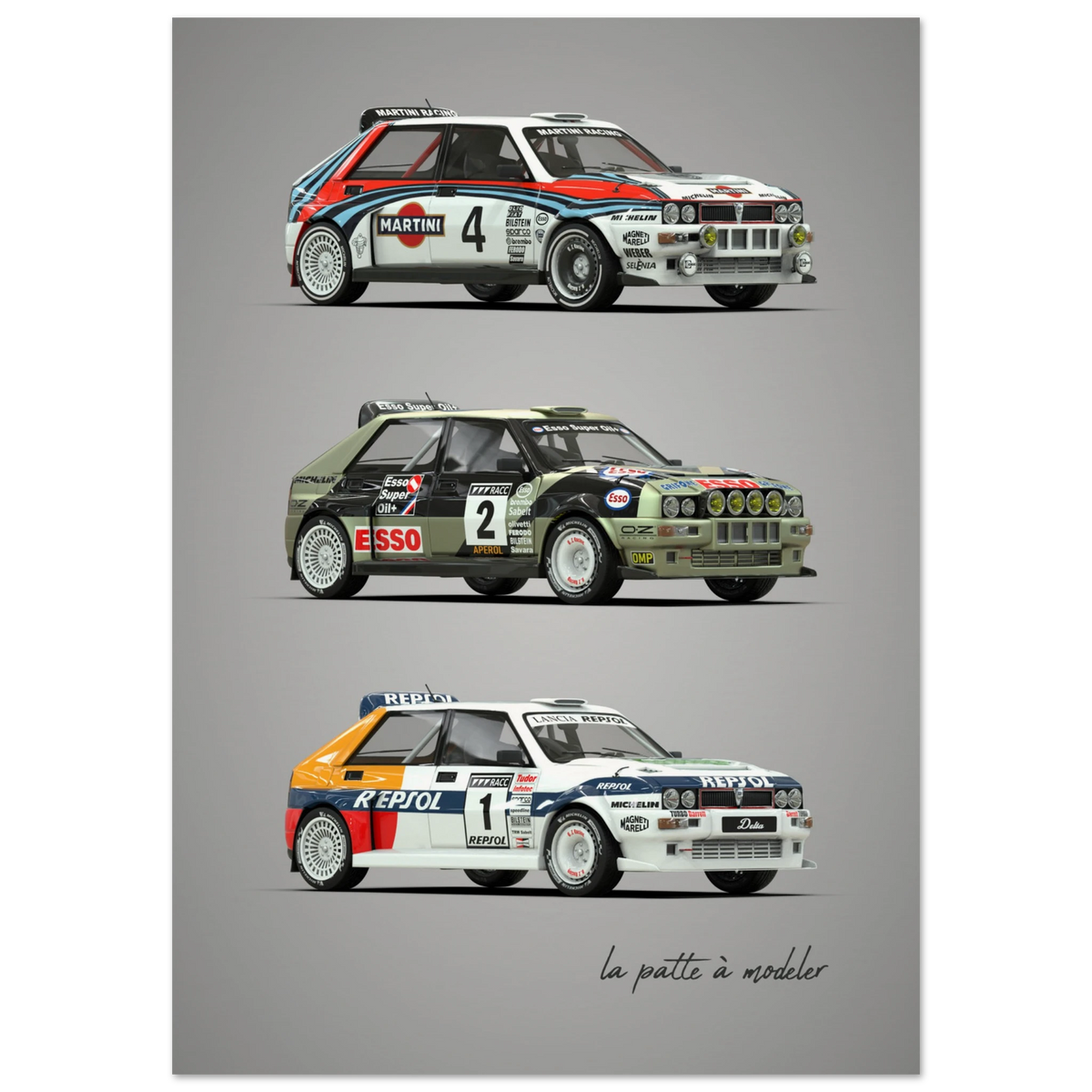 Italian Rally Car Poster - Group A Heritage Art Print