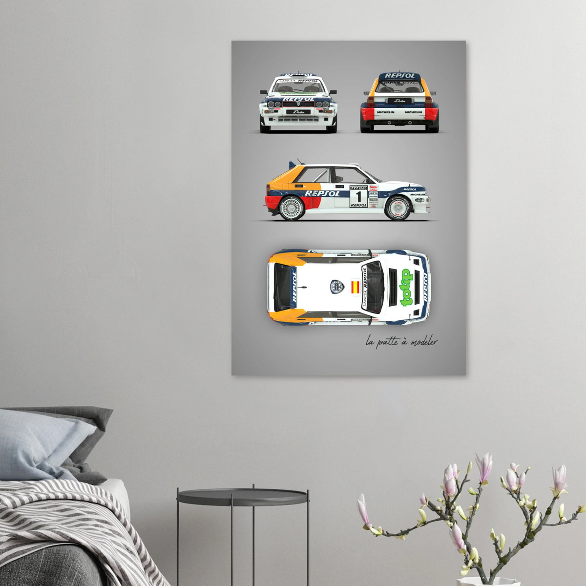 Italian Rally Legend Aluminum Print - Group A Motorsport Art