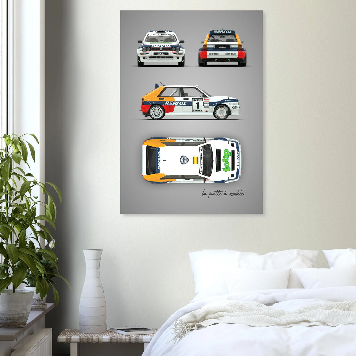 Italian Rally Legend Aluminum Print - Group A Motorsport Art