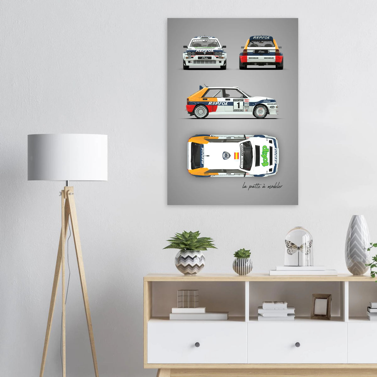 Italian Rally Legend Aluminum Print - Group A Motorsport Art