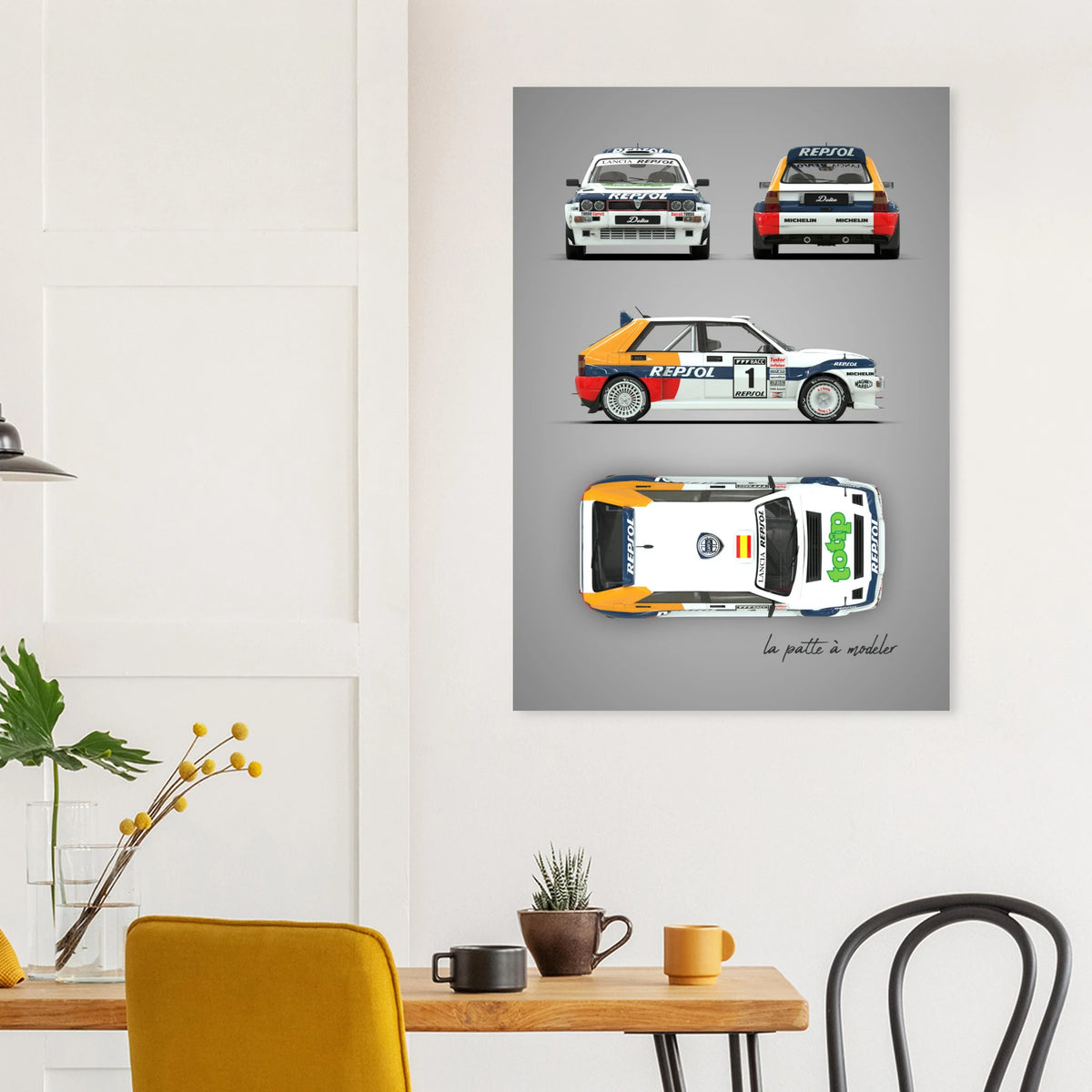 Italian Rally Legend Aluminum Print - Group A Motorsport Art