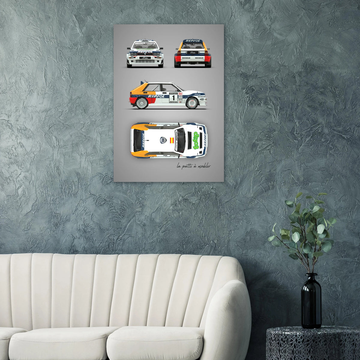 Italian Rally Legend Aluminum Print - Group A Motorsport Art