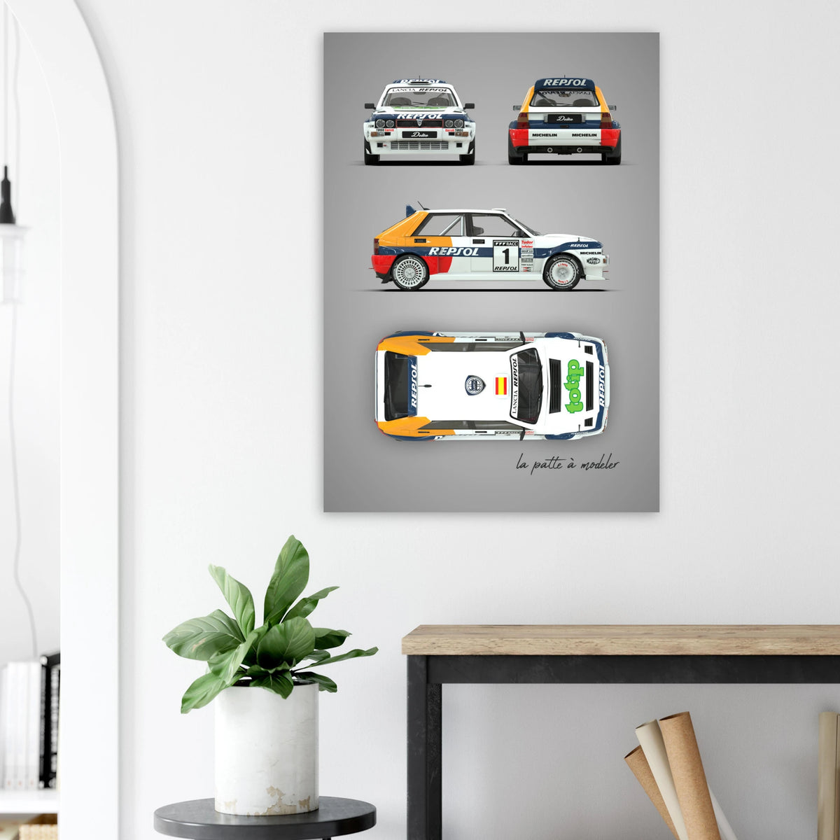 Italian Rally Legend Aluminum Print - Group A Motorsport Art