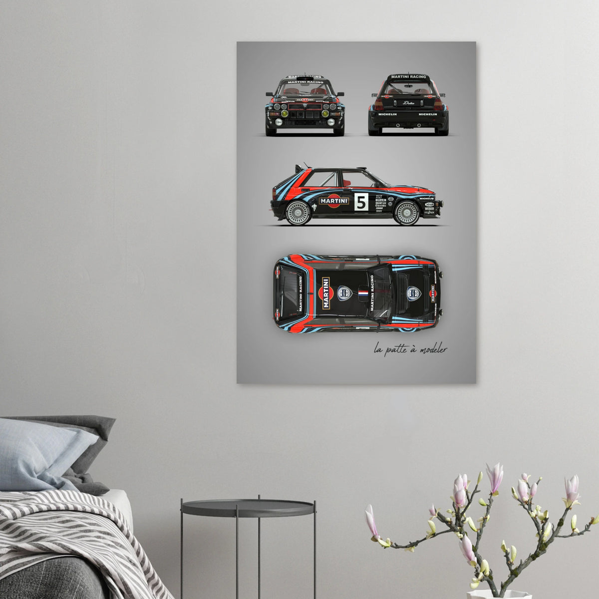 Italian Rally Icon Aluminum Print - Group A Motorsport Art