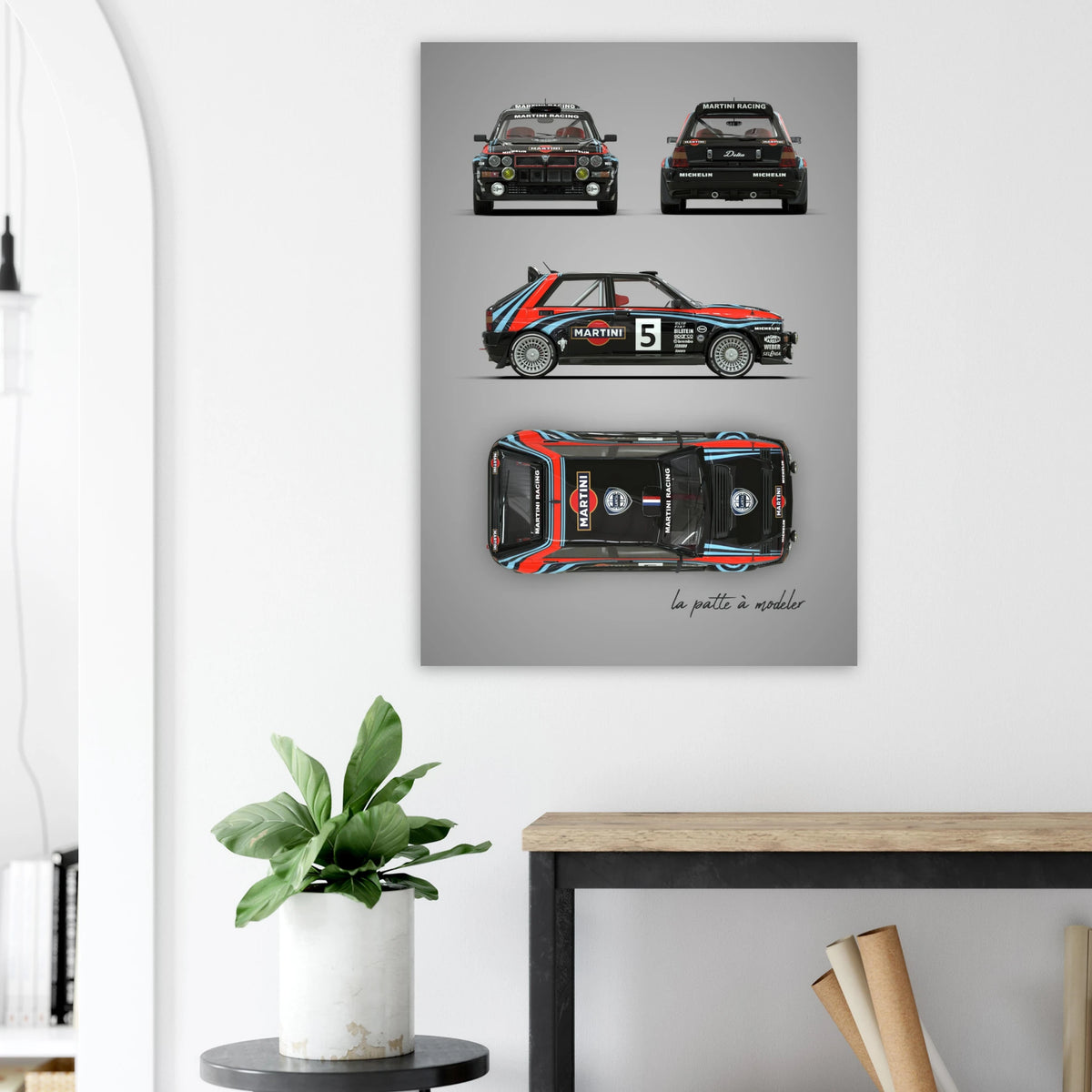 Italian Rally Icon Aluminum Print - Group A Motorsport Art