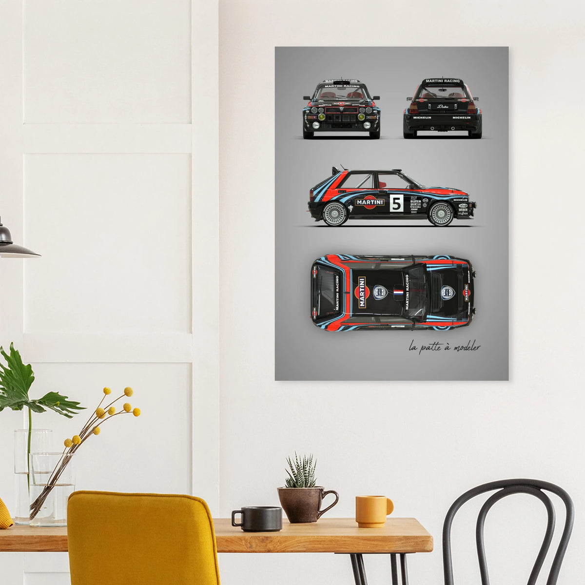Italian Rally Icon Aluminum Print - Group A Motorsport Art