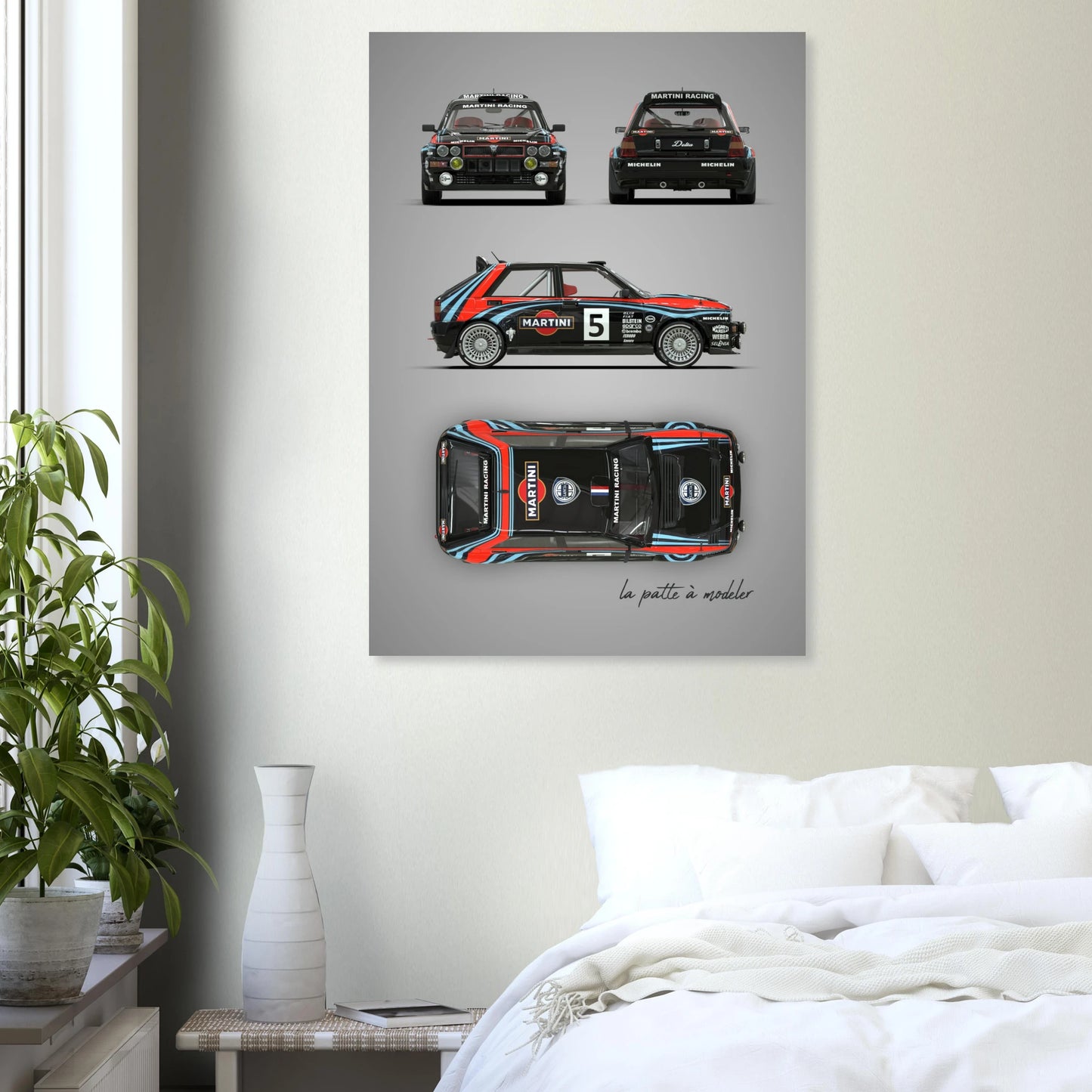 Italian Rally Icon Aluminum Print - Group A Motorsport Art