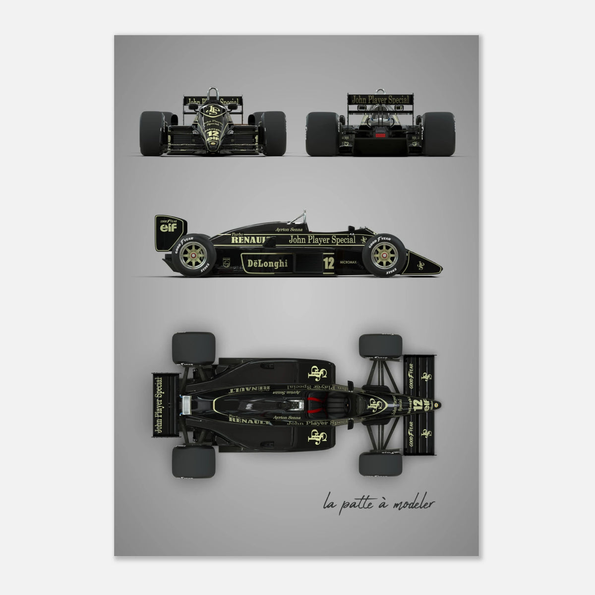 British Racing Car Aluminum Print - Motorsport Heritage Art