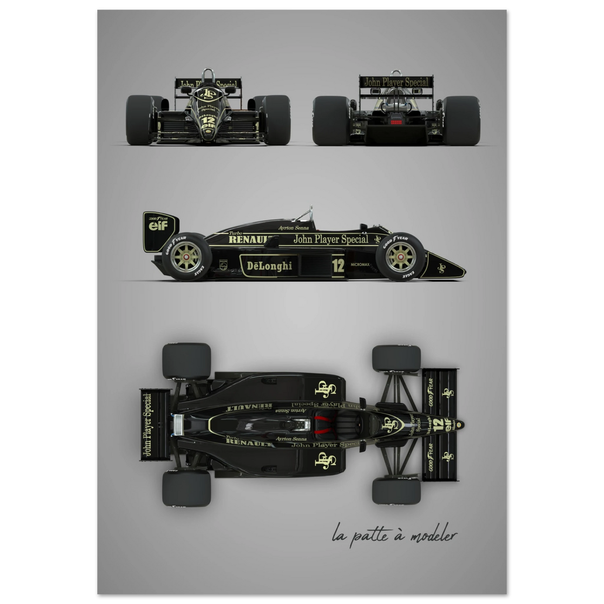 British Racing Car Aluminum Print - Motorsport Heritage Art