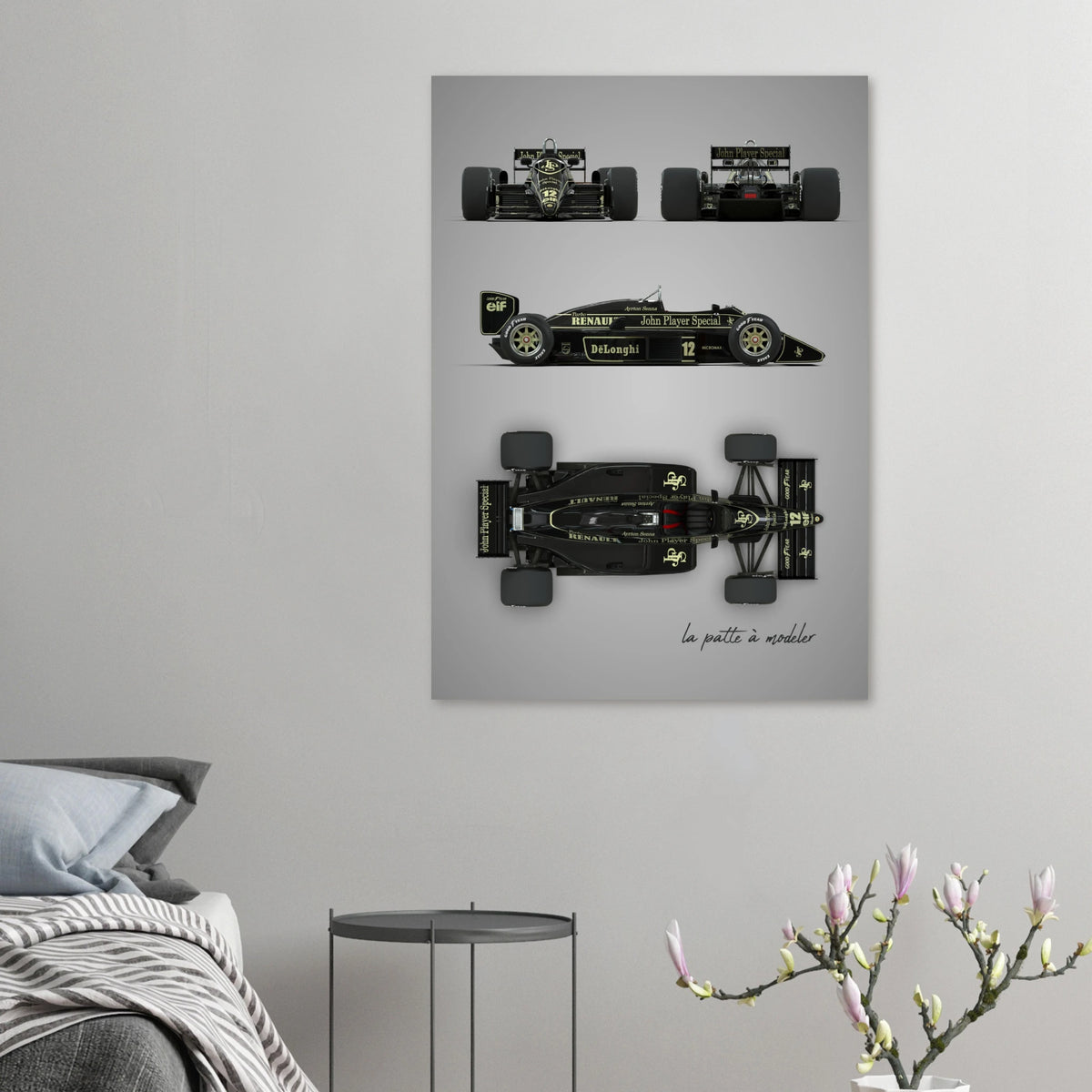 British Racing Car Aluminum Print - Motorsport Heritage Art