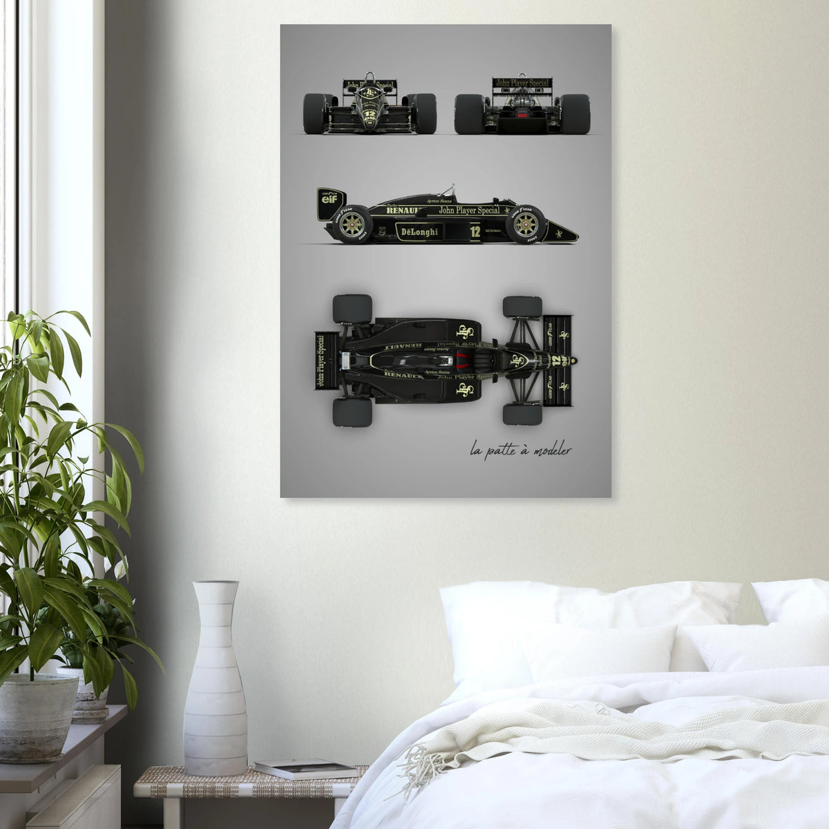 British Racing Car Aluminum Print - Motorsport Heritage Art
