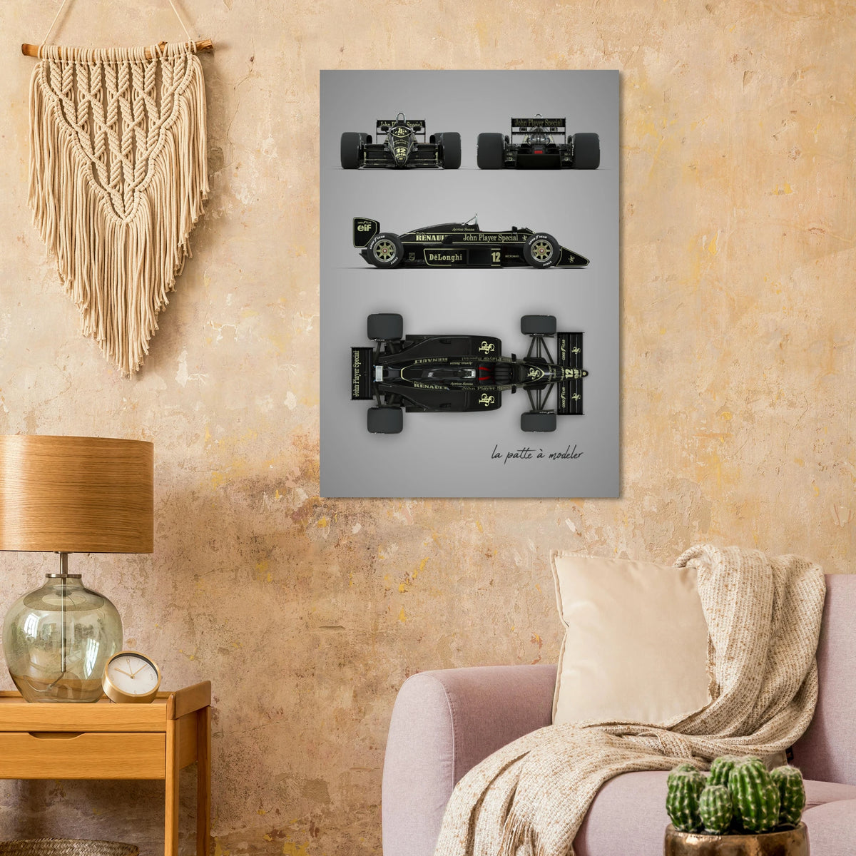 British Racing Car Aluminum Print - Motorsport Heritage Art