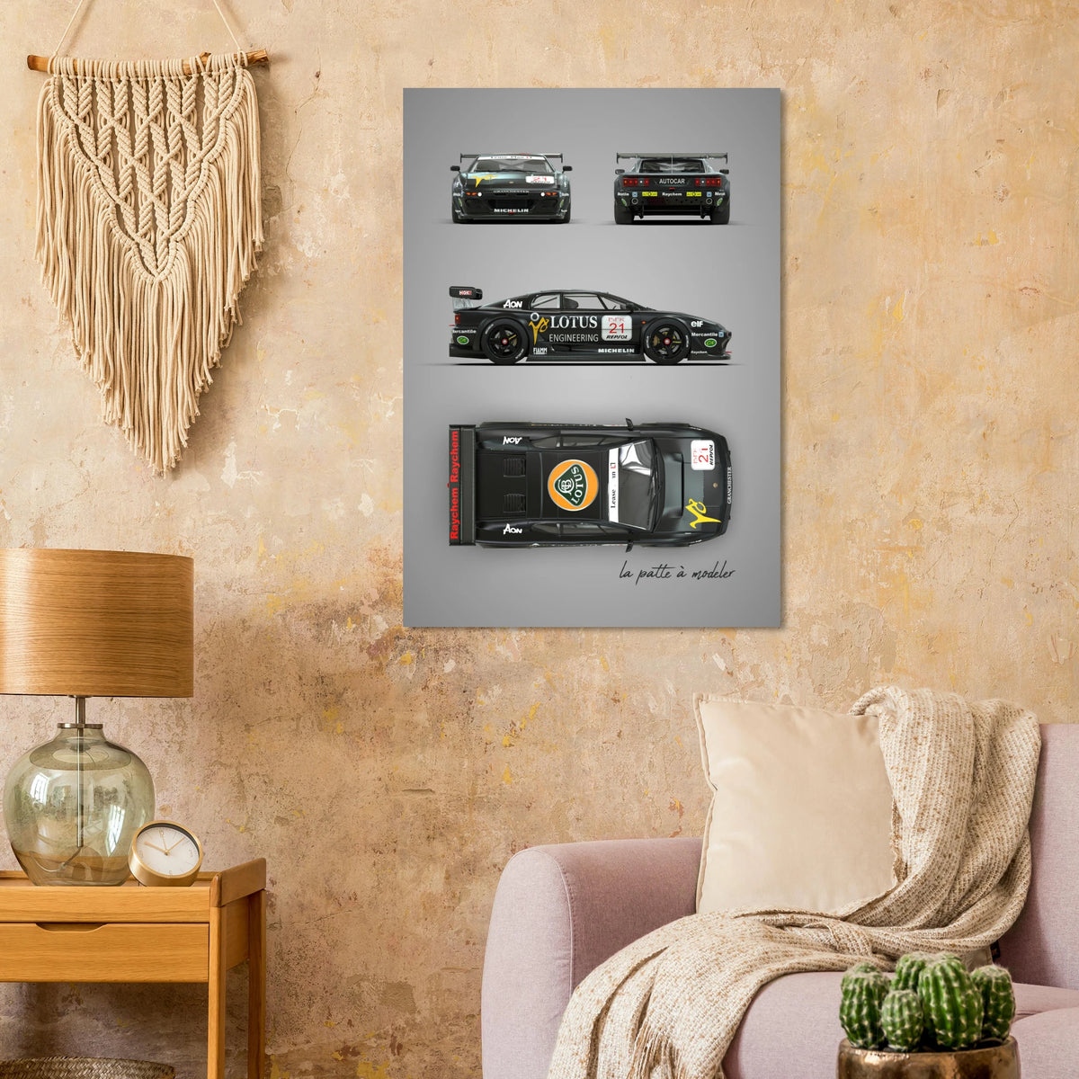 British Sports Car Aluminum Print - Racing Legend Art