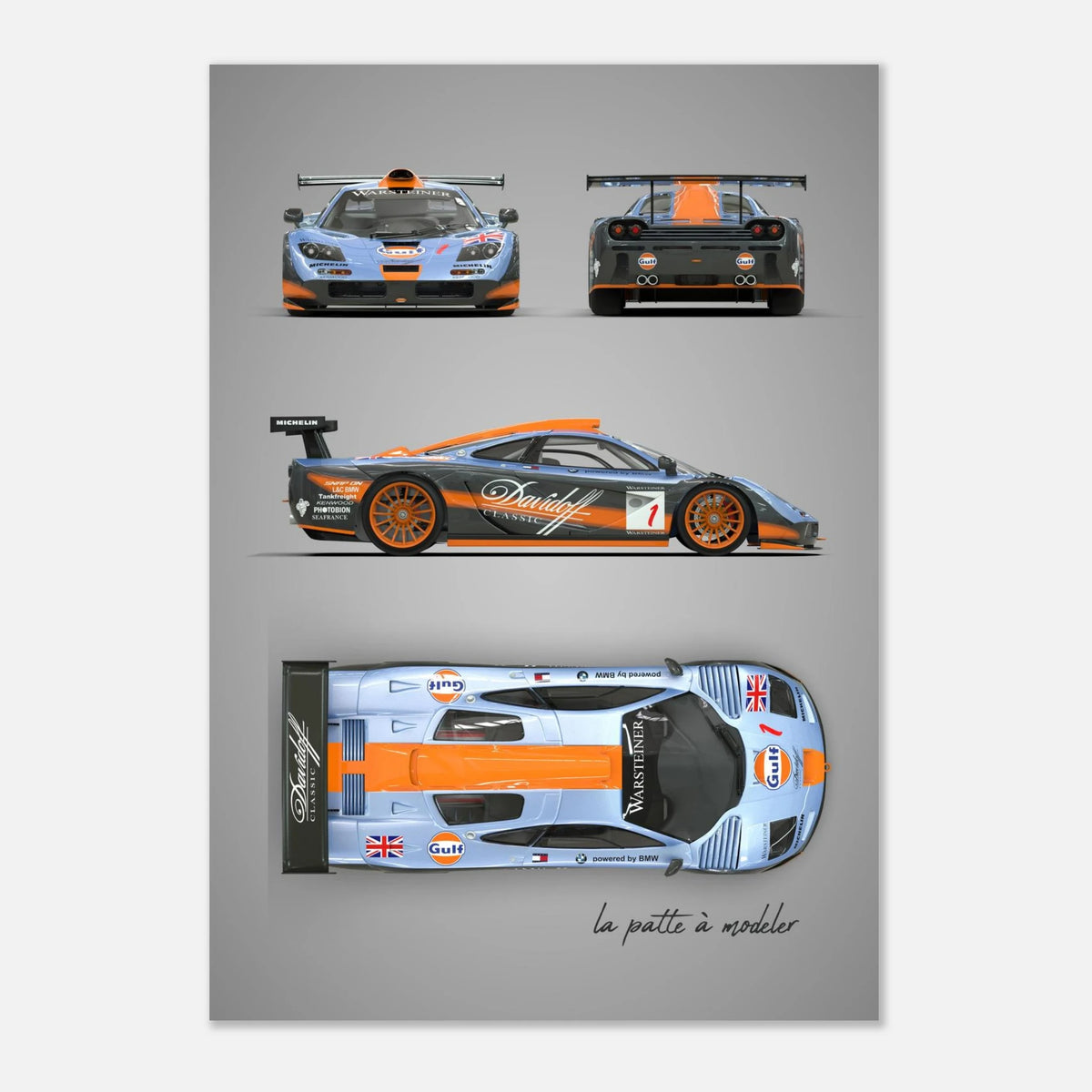 British F1 Legend Aluminum Print - Supercar Icon Art