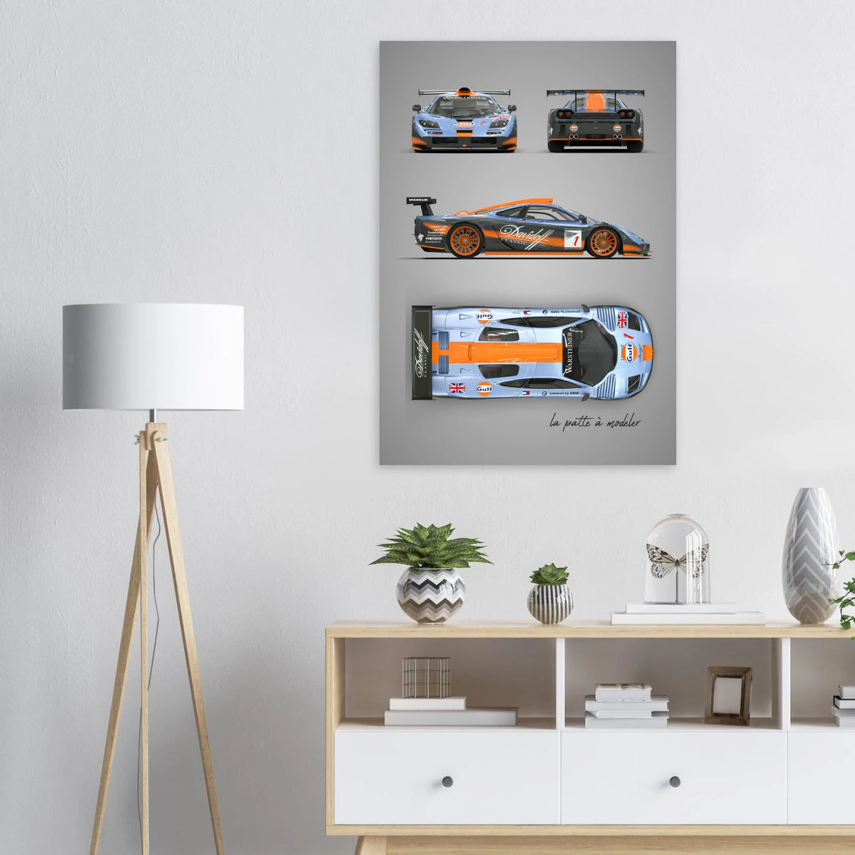 British F1 Legend Aluminum Print - Supercar Icon Art