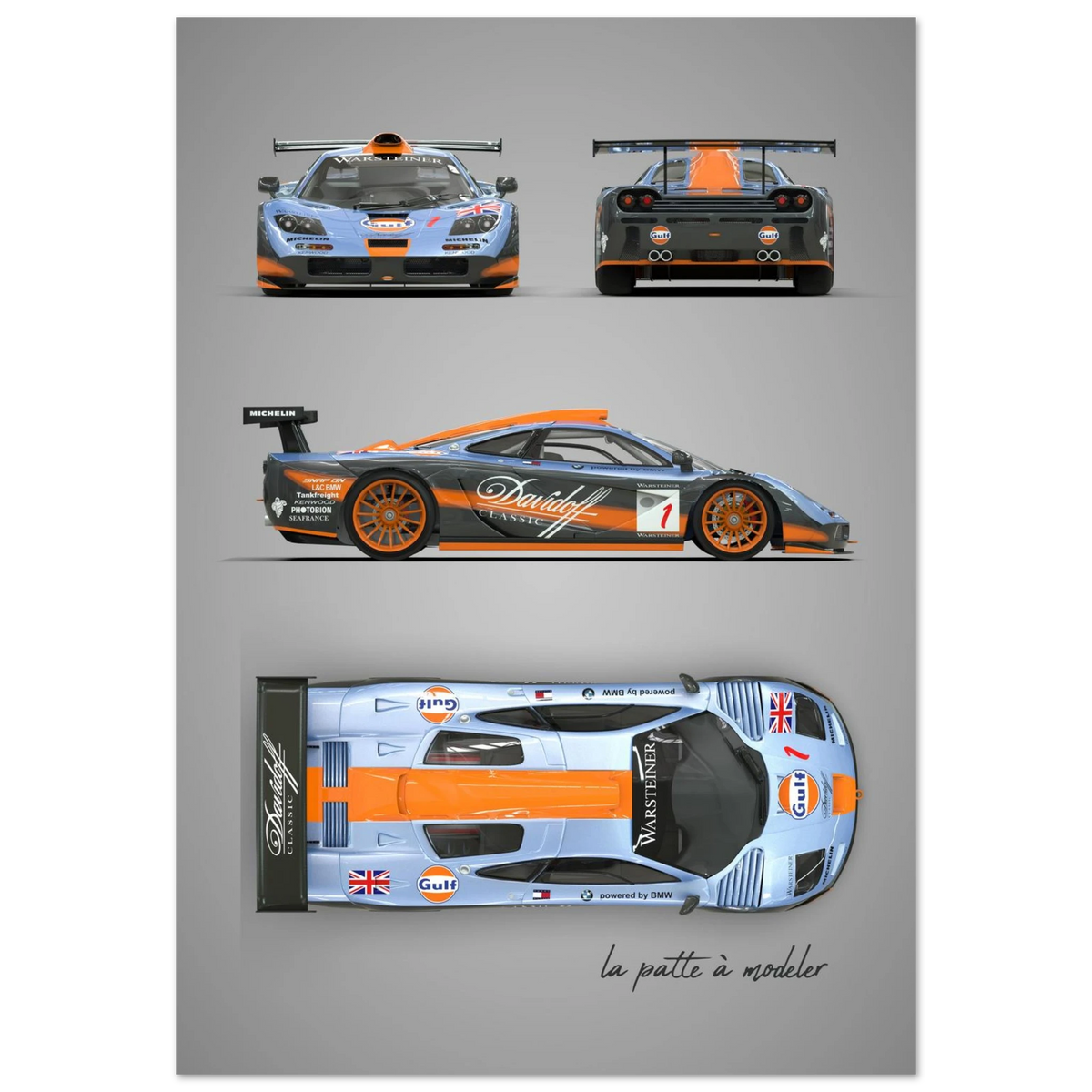 British F1 Legend Aluminum Print - Supercar Icon Art