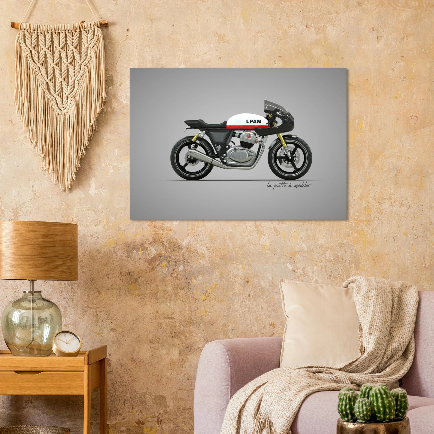 Classic Motorcycle Aluminum Print - Vintage Bike Art
