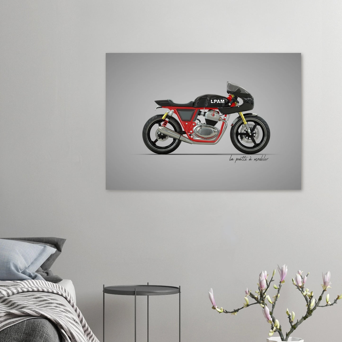 Vintage Motorcycle Aluminum Print - Classic Bike Heritage Art