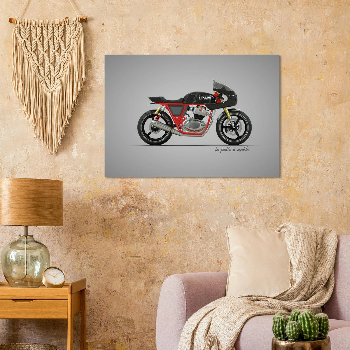 Vintage Motorcycle Aluminum Print - Classic Bike Heritage Art