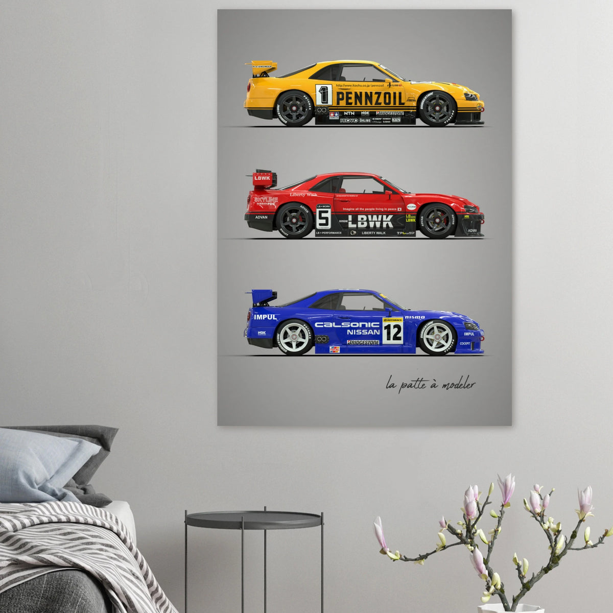 Japanese Sports Car Poster - JDM Performance Art Print