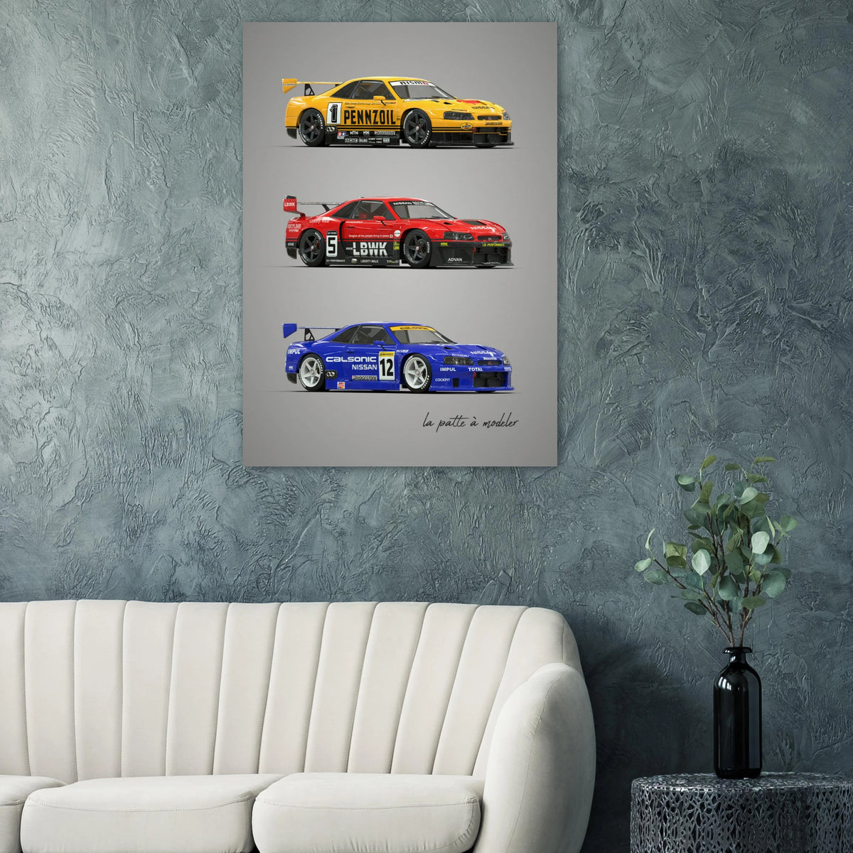 Japanese Performance Car Poster - JDM Racing Art Print