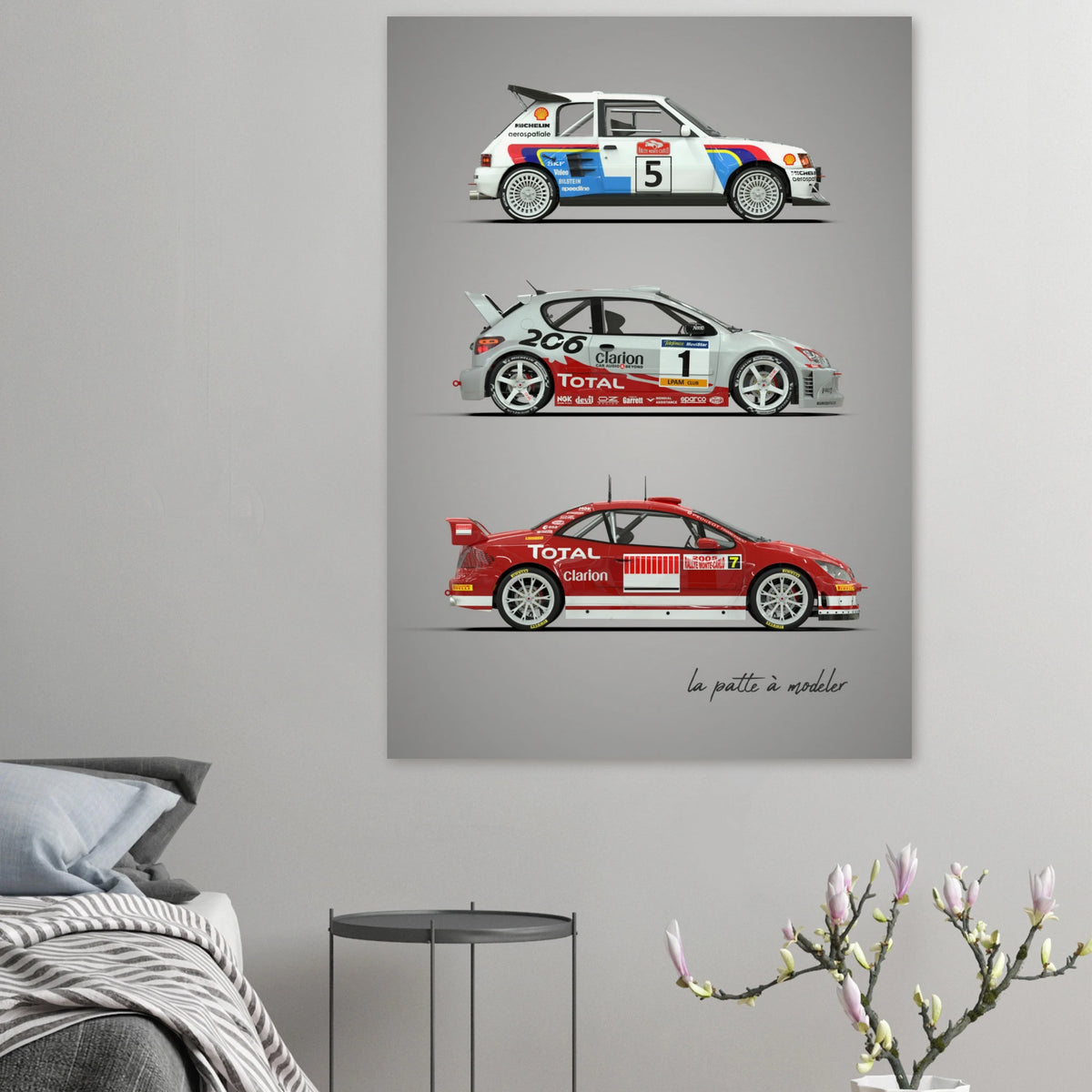 French Family Car Poster - Vintage Automotive Art Print