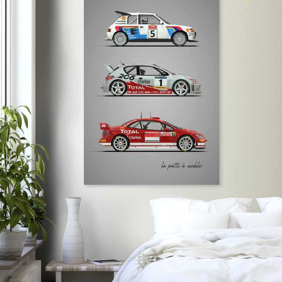 French Family Car Poster - Vintage Automotive Art Print